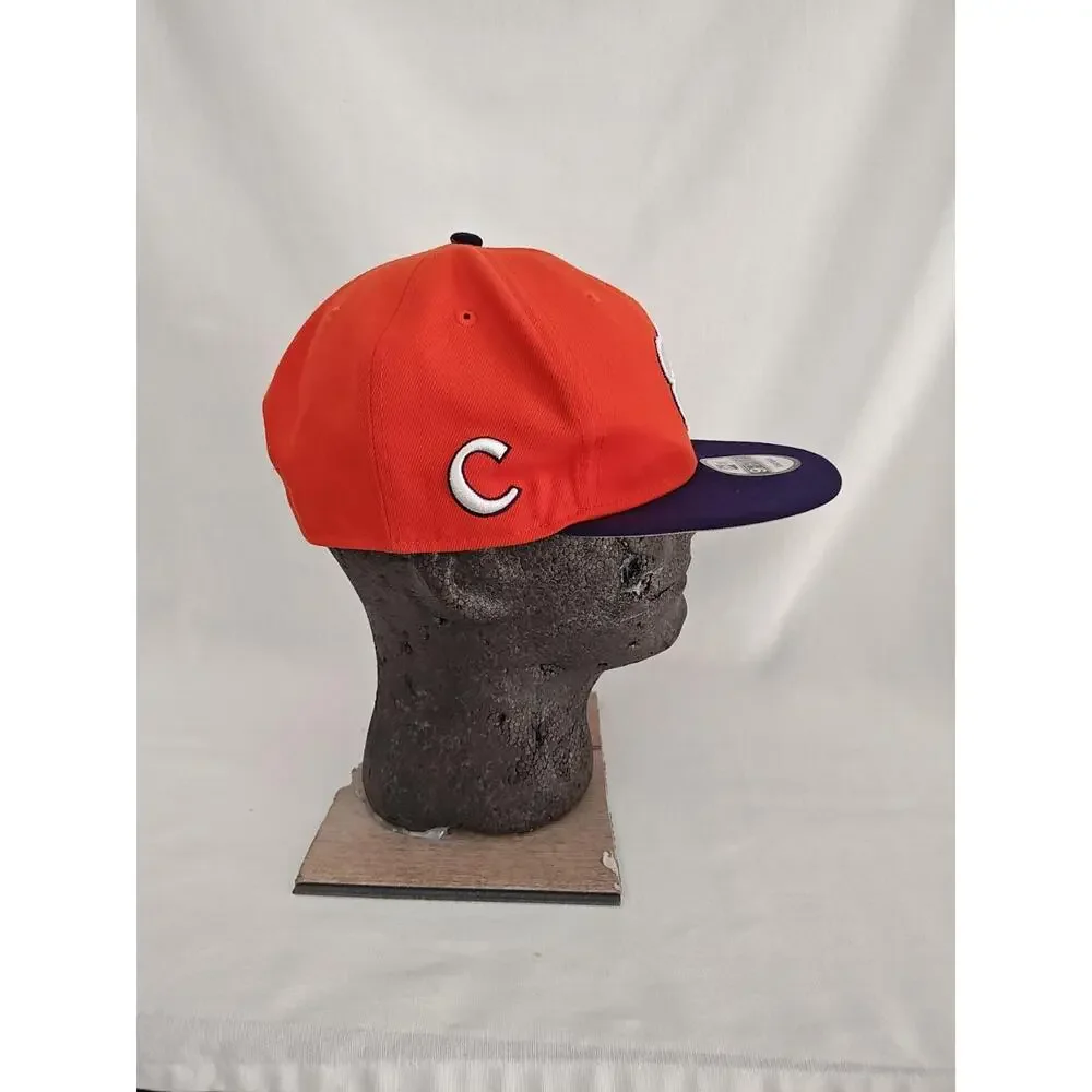 Clemson Tigers Hat Men's Adjustable Orange Purple Paw‎ 59Fifty Snapback Cap